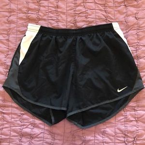 Black/White Nike Running Shorts